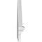 Ekena Millwork Peaked Cap Smooth Architectural PVC Combination Pediment, 46"W x 18-3/8"H x 2-3/4"P (Pitch 6/12) PEDPC046X185PKC00 - alternate 5